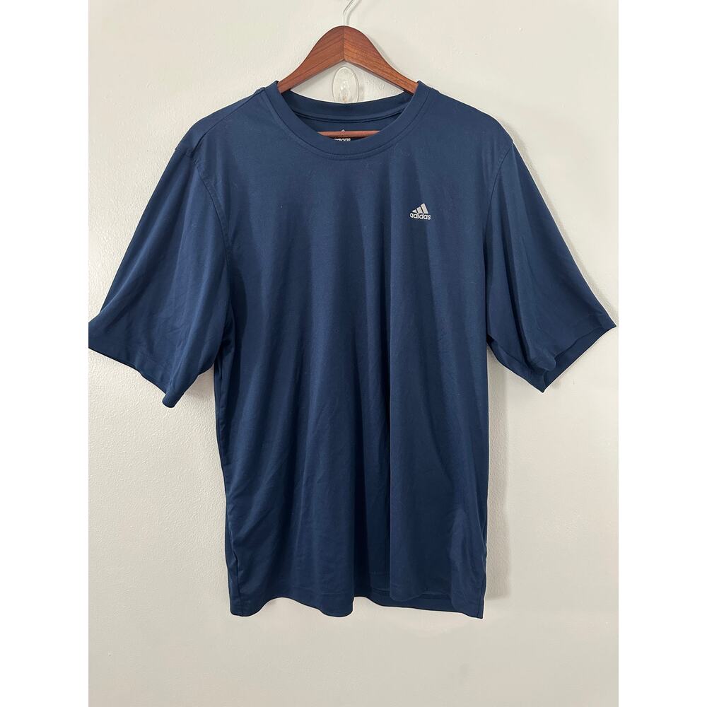 Adidas ClimaLite Short Sleeve Performance Trainer Shirt sz Large